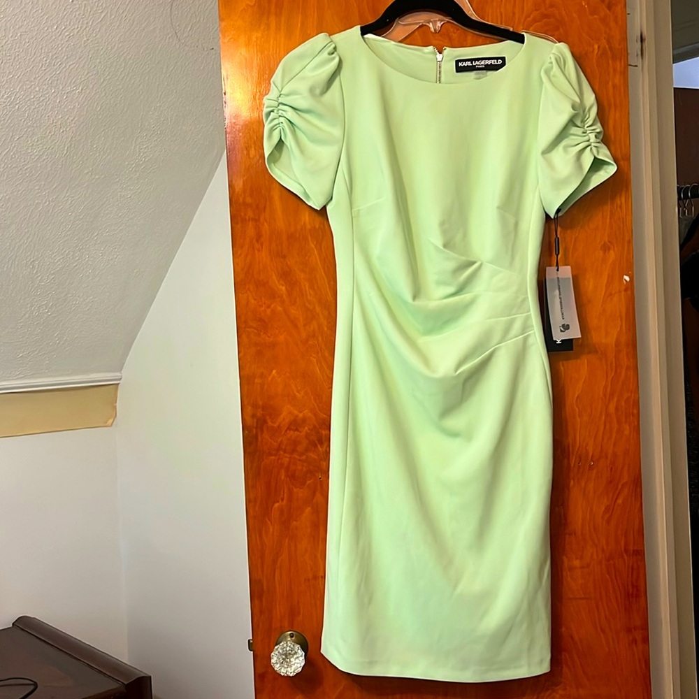 KARL LAGERFELD Mint Green Cocktail Dress